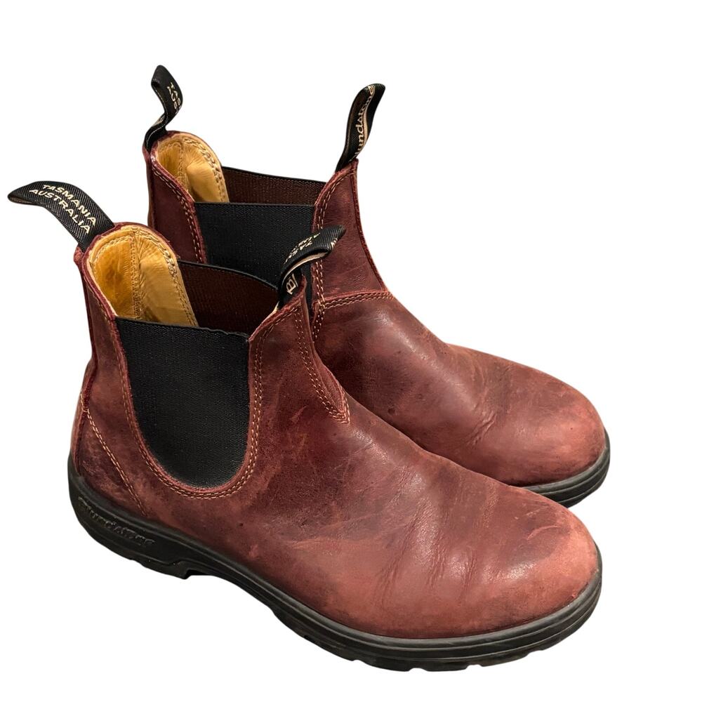 Blundstone Red Classic Leather Chelsea Boots - size 5.5 (US 8.5)